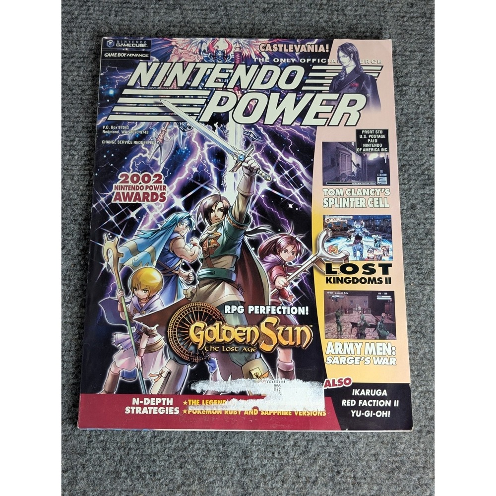 Nintendo Power Magazine May 2003 Volume 168 Golden Sun w/ Castlevania Poster